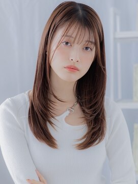 モッズヘア 越谷(mod's hair) シースルーバング艶カラーシャギーカットTd1越谷20代30代40代