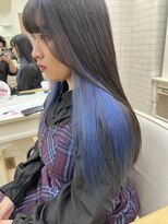 ラナンバイシダ(ranan by sida)&nbsp;【京都河原町】[木下]インナーカラー！ブルー