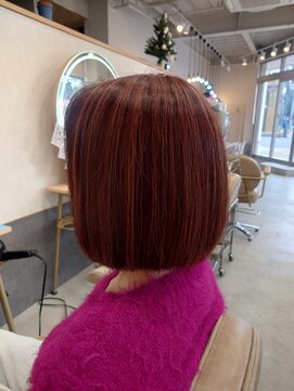 イリエヘア 川口(irier hair) ピンクハイライト