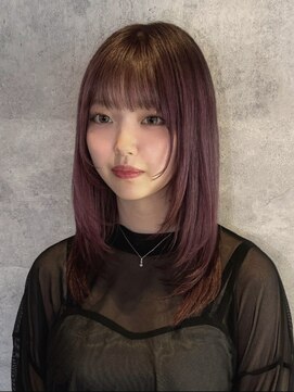 ヘアサロン コレハ(hair salon CoReha) 【レイヤーカット×ワインレッド】横山