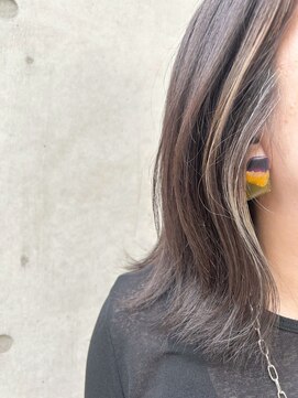 アビント バイ レシッド 武蔵小杉(abinto by rcid) 40代50代大人の白髪を活かしたインナーカラー