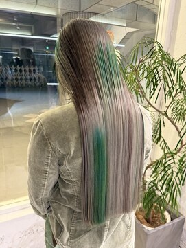 ダブ アオヤマ(DaB AOYAMA) ニュアンスカラーデザインカラーマーブルカラーグレージュ