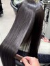 【虎白限定】柔らか地毛風ストレート縮毛矯正+カット+髪質改善TR
