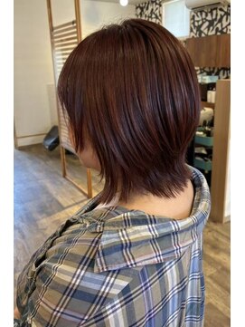 桃の木 ヘアー(桃の木 hair) ボルドーカラー