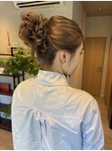【mimura】お団子ヘア　お呼ばれアレンジ　ヘアセット　草加