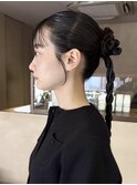 ヘアセット ヘアアレンジ タイトヘア お呼ばれヘア