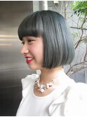マットアッシュ★ワンレングスボブ
