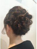 【felia】結婚式、二次会に♪かわいい編み込みアップスタイル