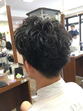 アムレヘアー(amule hair) 【amule hair】ショートネープ×メンズパーマ