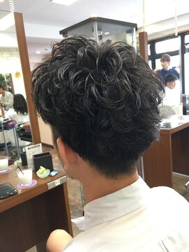 アムレヘアー(amule hair) 【amule hair】ショートネープ×メンズパーマ