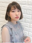 【松戸 駅近】大人かわいい耳かけナチュラルボブ