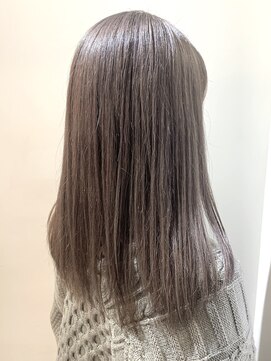 サロンドミルク 溝の口店(salon de MiLK) ブリーチ一回で出来るスモーキーベージュ