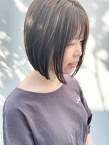 トップヘアー スパアンドリラクゼーション 安城(spa&relaxation)&nbsp;ショートミニボブインナーカラーホワイトベージュ