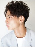 横顔イケメン☆アップバング 7:3 センターパート◎