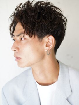 ロミーオム 本厚木(ROMMY. Homme) 横顔イケメン☆アップバング 7:3 センターパート◎