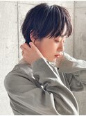 ハンサムショート/ニュアンスパーマ/ベージュカラー/マッシュ