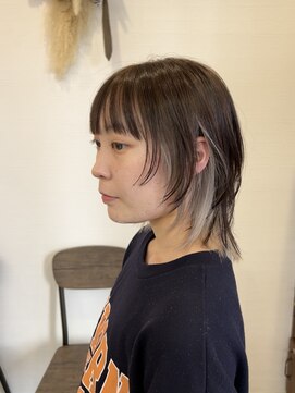 リベストバイジェービー 稲毛(li best. byjb) グレーベージュ/レイヤーロング/アッシュカラー/黒髪【稲毛】