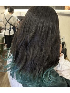 ヘアーラボラッシュ(Hair labo Rush) 裾カラー