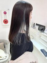 バブ バイネオリーブ(Bab by neolive)&nbsp;インナーカラーでブルーグリーン/シアカラー デザインカラー夏