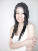 艶髪ストレートロング『有海一生』/髪質改善/顔まわりカット