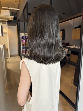 ライリー(riley) オリーブグレージュカラー【透明感カラー／岡崎】