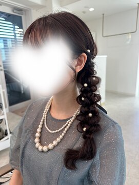 レミエ ダイカンヤマ(lemiie) 編み下ろし★結婚式ヘア★ラプンツェルヘア