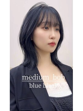 サンド 鹿児島中央(sand) ミディアムボブ　結べるボブ　レイヤーボブ　顔まわり