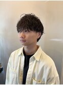緩め波巻パーマ