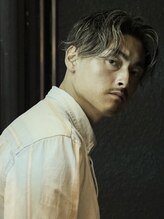 【ソフトニュアンスパーマ＋かき上げセンターパート】