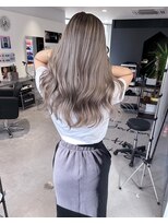 キング(K!ng)&nbsp;縮毛矯正髪質改善ハイライトレイヤーカット枚方美容室エクステ