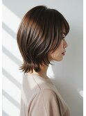 30代40代50代ネオウルフミディアムレイヤー髪質改善白髪染め