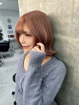 キング(K!ng) 縮毛矯正髪質改善ハイライトレイヤーカット枚方美容室エクステ