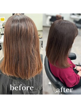 ガルボヘアー 桟橋店(garbo hair) ペールパープル グラデーション ナチュラル 透明感カラー