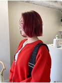 ボブ/赤髪/ショートボブ/横顔〔久屋/丸の内/久屋大通/高岳/栄〕
