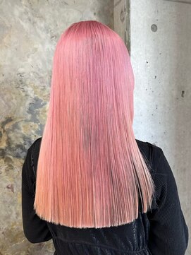 ソル ジングウマエ(SOL JINGUMAE) 原宿ペールピンクベージュブロンドシルバー顔周りレイヤー韓国風