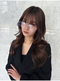 韓国風レイヤーカット/7ハッシュカット/ロングレイヤー