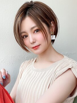 アフロートフクオカ(AFLOAT FUKUOKA) 【AFLOAT福岡】大人かわいい艶カラー/ショート