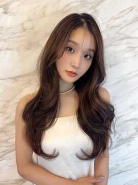 ロンド フィーユ(Lond fille) 大人色っぽい中華美女ワンホンヘア×モカベージュ