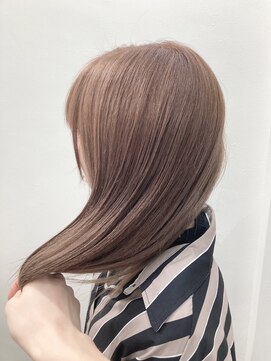 ミエル ヘア 新宿(miel hair) ピンクベージュ