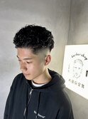 極道パーマ/黒髪極道パーマ/オールバックパーマ/リバースパーマ