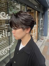 バレッタ(Barretta by neolive)&nbsp;フェザーパーマ/ニュアンスパーマ/センターパート/メンズカット