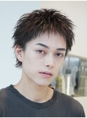 栄スパイキーショートアップバングショートツイストパーマ20代