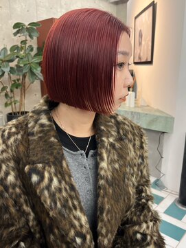 ノエ(noe) ショートボブ/レイヤーカット/ダブルカラー/ブリーチ/栄h264