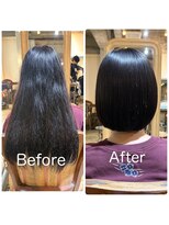 髪質改善と縮毛矯正の専門店 サンティエ(scintiller)&nbsp;弱酸性縮毛矯正×ボブ