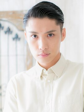 モッズヘア メン 南越谷南口店(mod's hair men) 20代30代立ち上げ七三分けアッシュブラッククロップZ南越谷