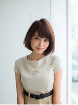 ハピネスフィール 宇治店(Happiness FEEL)&nbsp;顔周りカットボブ/ウォームベージュ