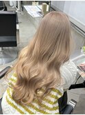 ミルキーベージュ/船橋/くすみベージュ/細めハイライト