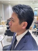 大人のかき上げヘアー
