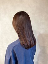 ピュアメンド 梅田(Pure Mend)&nbsp;ツヤサラ縮毛矯正×ショコラブラウンセミロング
