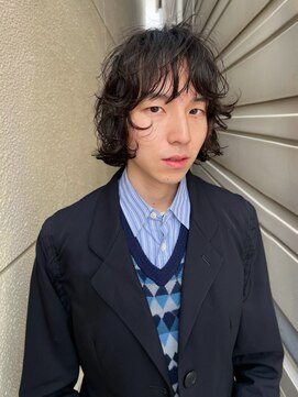 ブランコトレス 鏡島(BLANCO tres) リバースセンターパート/ニュアンスウルフ/ダウンバング/鏡島